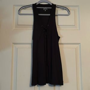 Hollister Black Tie Tank size s